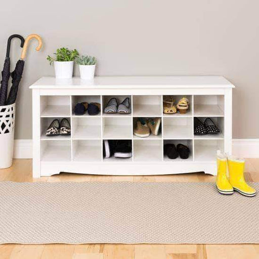 18 Shoe Cubbie Bench - Multiple Options Available-Wholesale Furniture Brokers