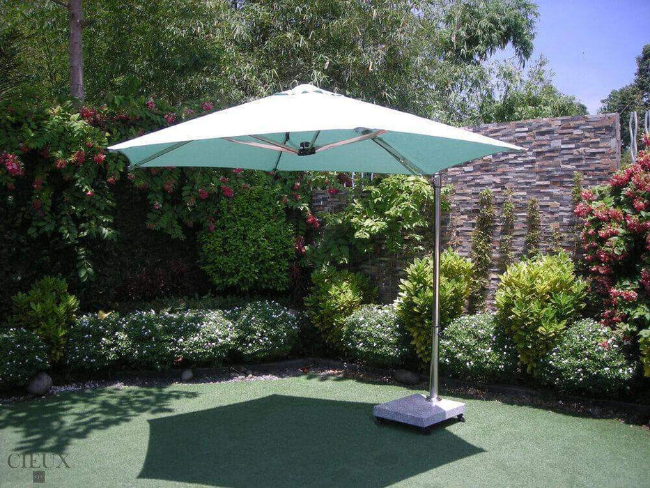 cantilever patio umbrellas wholesale Provence Patio Cantilever Umbrella with Marble Base on Castors