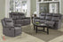 Volo Espresso Leather Reclining Sofa, Loveseat and Chair Set-Wholesale Furniture Brokers