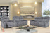 Volo Gray Reclining Sofa, Loveseat with Console, and Chair Set-Wholesale Furniture Brokers