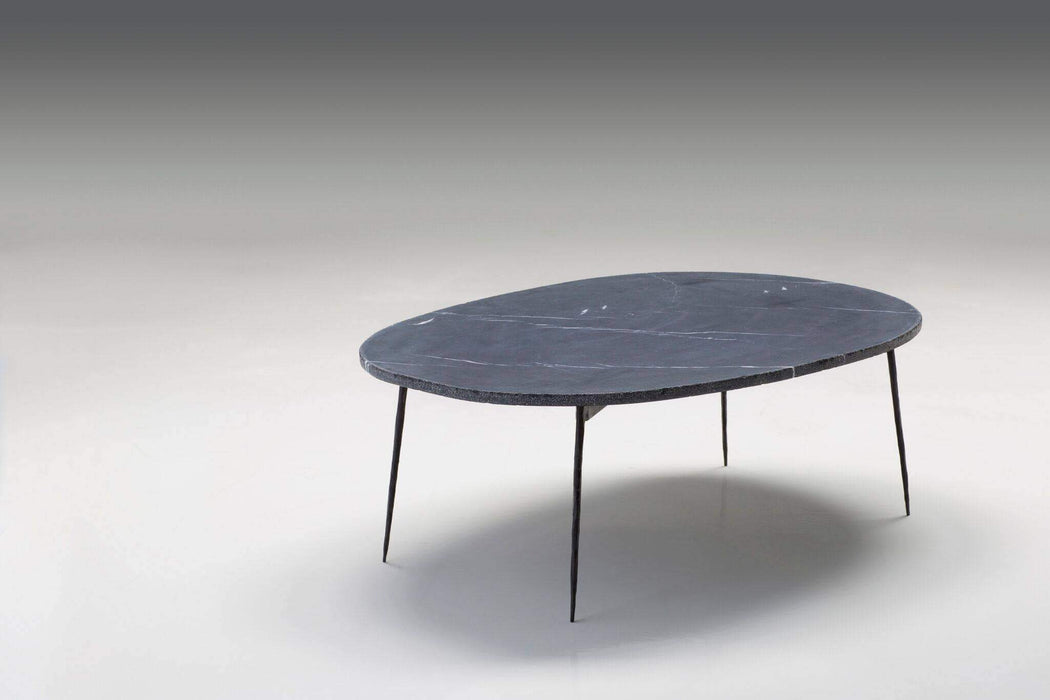 Mobital Coffee Table Large / Black Tuk Tuk Coffee Table Spanish Nero Marble with Black Powder Coated Steel - Available in 2 Colors