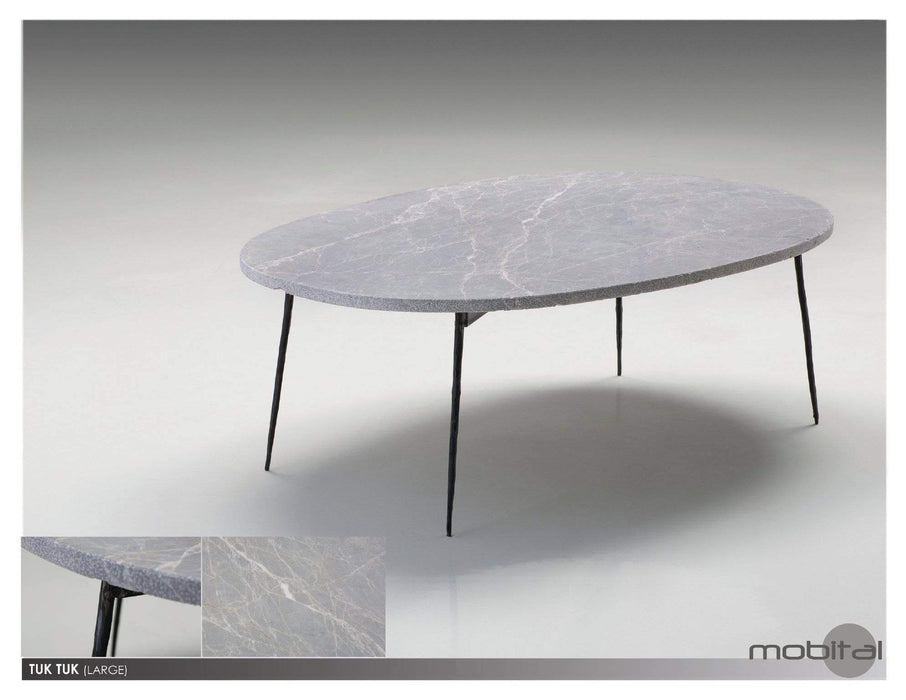 Mobital Coffee Table Large / Gray Tuk Tuk Coffee Table Spanish Nero Marble with Black Powder Coated Steel - Available in 2 Colors