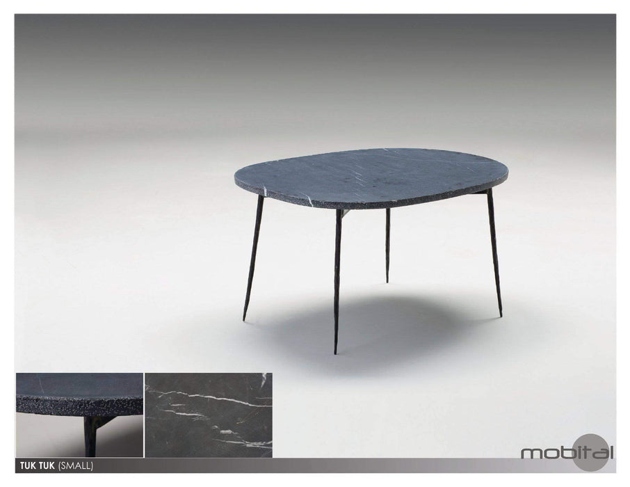 Mobital Coffee Table Small / Black Tuk Tuk Coffee Table Spanish Nero Marble with Black Powder Coated Steel - Available in 2 Colors