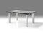 Mobital Dining Table Clear Cantro Extending Dining Table Clear Glass with Stainless Steel Features - Available in 2 Colors