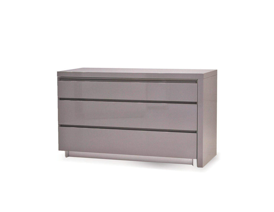 Mobital Dresser Light Gray Savvy Double Dresser High Gloss Light Gray - Available in 2 Colors