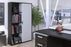 Modubox Bookcase Aquarius Storage Unit with 8 Cubbies in Deep Gray & White