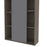 Modubox Bookcase Aquarius Storage Unit with 8 Cubbies in Walnut Gray & Slate