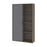 Modubox Bookcase Walnut Gray & Slate Aquarius Storage Unit with 8 Cubbies - Available in 5 Colors