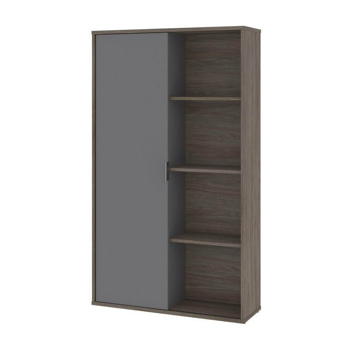 Modubox Bookcase Walnut Gray & Slate Aquarius Storage Unit with 8 Cubbies - Available in 5 Colors