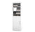 Modubox Bookcase White Nebula 25" Storage Unit in Bark Gray and White