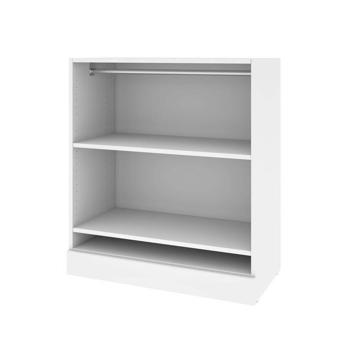 Modubox Bookcase White Versatile Low Storage Unit With Rod - Available in 2 Colors