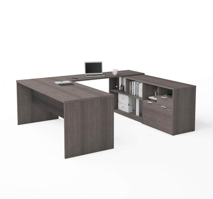 Modubox Computer Desk Bark Gray i3 Plus U or L-Shaped Desk - Available in 3 Colors