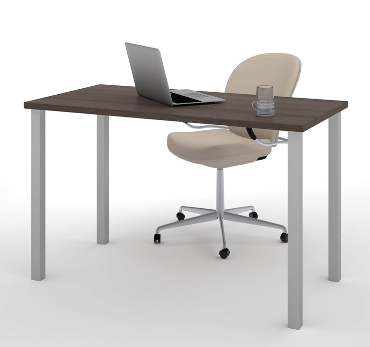 Modubox Desk Antigua Universel 24“ x 48“ Table Desk with Square Metal Legs - Available in 10 Colors