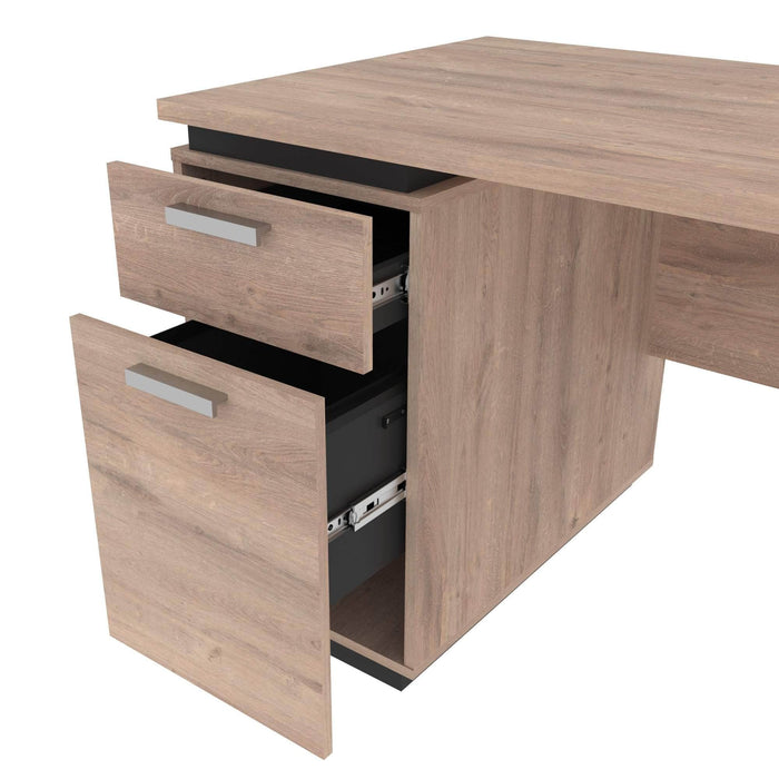 Aquarius Desk with Single Pedestal - Available in 4 Colors