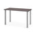 Modubox Desk Bark Gray Universel 24“ x 48“ Table Desk with Square Metal Legs - Available in 10 Colors