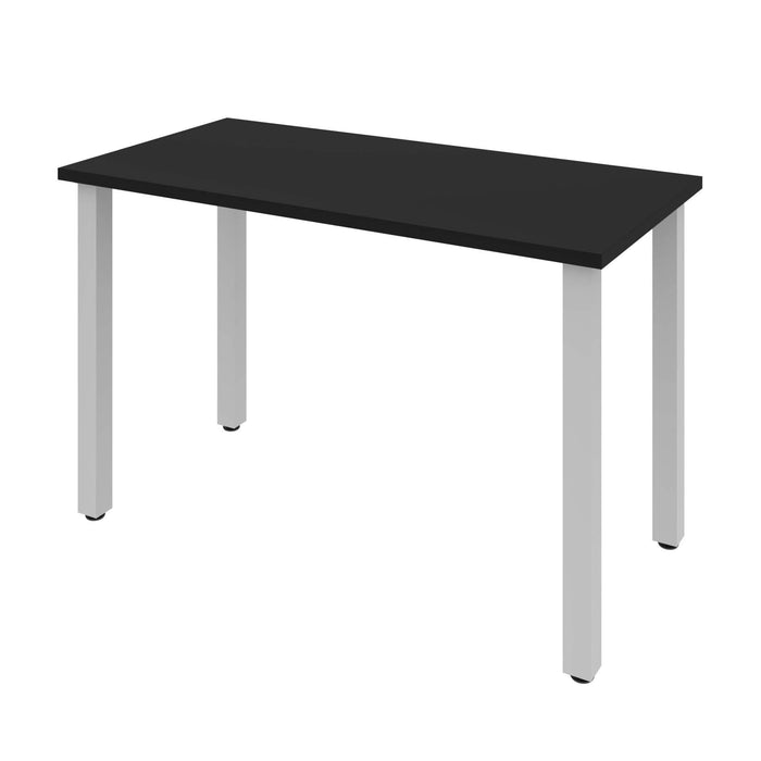Modubox Desk Black Universel 24“ x 48“ Table Desk with Square Metal Legs - Available in 10 Colors