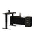 Modubox Desk Deep Gray & Black Pro-Concept Plus 2 Piece Set Including a Standing Desk and a Desk - Available in 2 Colors