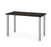 Modubox Desk Deep Gray Universel 24“ x 48“ Table Desk with Square Metal Legs - Available in 10 Colors
