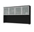 Modubox Desk Hutch Black Pro-Concept Plus Desk Hutch with Frosted Glass Doors - Available in 2 Colors