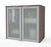 Modubox Desk Hutch i3 Plus Desk Hutch with Frosted Glass Doors - Available in 2 Colors