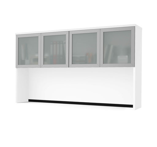 Modubox Desk Hutch White Pro-Concept Plus Desk Hutch with Frosted Glass Doors - Available in 2 Colors