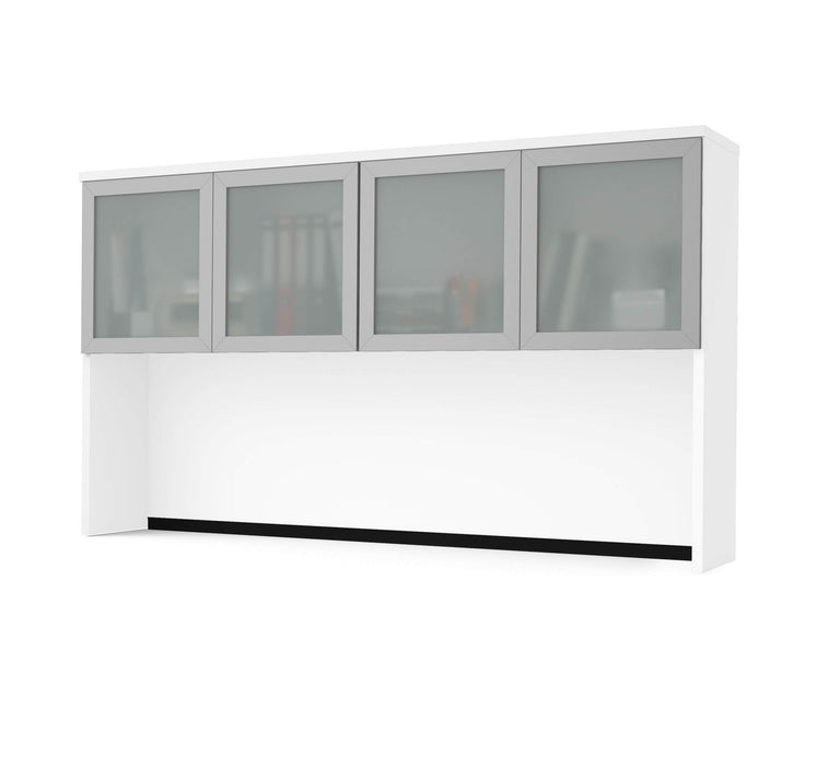 Modubox Desk Hutch White Pro-Concept Plus Desk Hutch with Frosted Glass Doors - Available in 2 Colors
