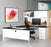 Modubox Desk Pro-Concept Plus U-Shaped Desk with Pedestal and Hutch - Deep Gray & Black