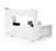 Modubox Desk Pro-Linea 2-Piece Set Including an L-Shaped Desk with Hutch and a Bookcase - Available in 2 Colors