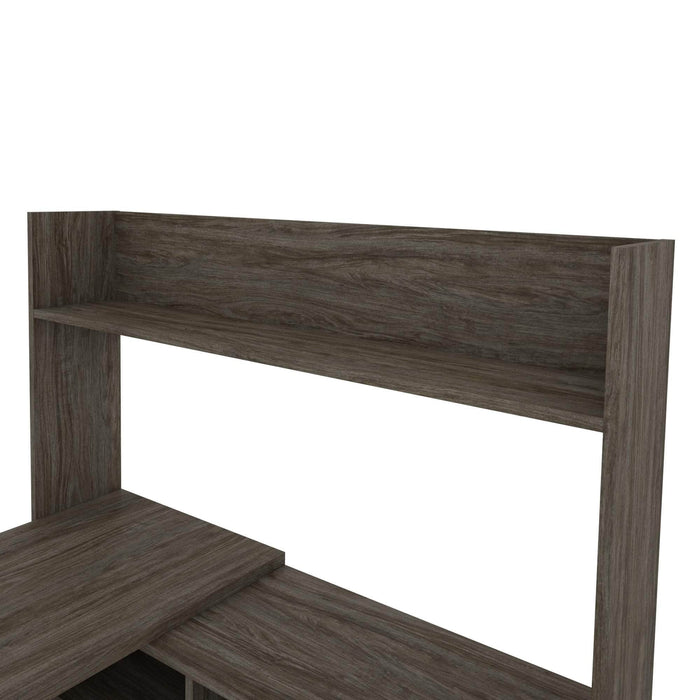 Modubox Desk Pro-Linea L-Shaped Desk with Hutch - Available in 2 Colors