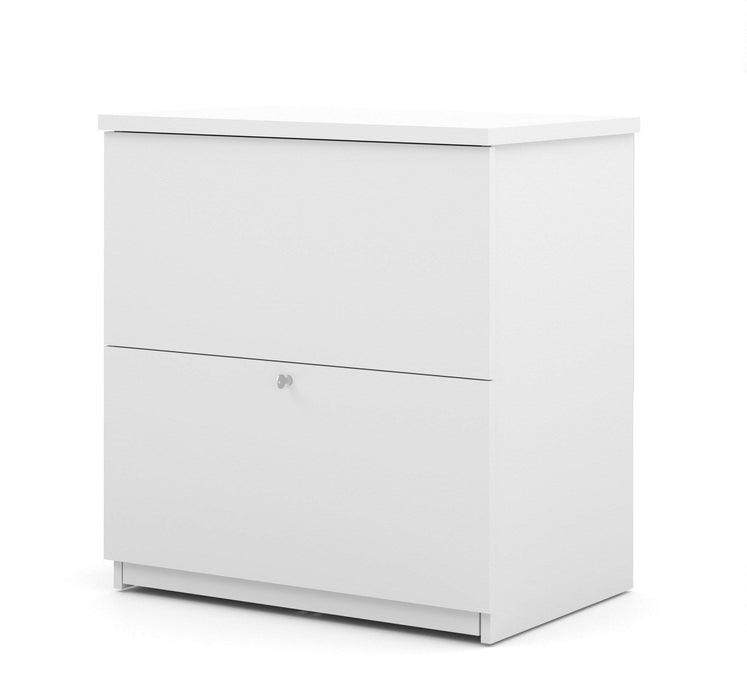 Modubox Desk Solay 3-Piece Set Including an L-Shaped Desk, a Lateral File Cabinet, and a Bookcase - Available in 3 Colors