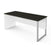 Modubox Desk White & Deep Gray Pro-Concept Plus Table Desk with Rectangular Metal Leg - Available in 2 Colors