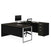 Modubox Desk White & Deep Gray Pro-Concept Plus U-Shaped Desk with Pedestal - Available in 2 Colors
