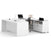 Modubox Desk White Pro-Linea U-Shaped Desk - Available in 3 Colors