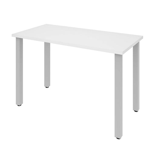 Modubox Desk White Universel 24“ x 48“ Table Desk with Square Metal Legs - Available in 10 Colors