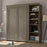 Modubox Full Murphy Bed Evolution Full Murphy Wall Bed and One Storage Unit  - Deep Gray