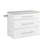 Modubox HangUps Home Storage Collection White HangUps Three Drawer Base Storage Cabinet