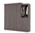 Modubox Murphy Wall Bed Bark Gray Nebula 90" Set including a Queen Wall Bed and One Storage Unit - Available in 4 Colors