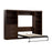 Modubox Murphy Wall Bed Chocolate Pur Full Murphy Wall Bed, 1 Storage Unit with Shelves, and 1 Storage Unit with Drawers (120”) - Available in 2 Colors