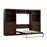 Modubox Murphy Wall Bed Chocolate Pur Full Murphy Wall Bed and 2 Storage Units with Drawers (131”) - Available in 2 Colors