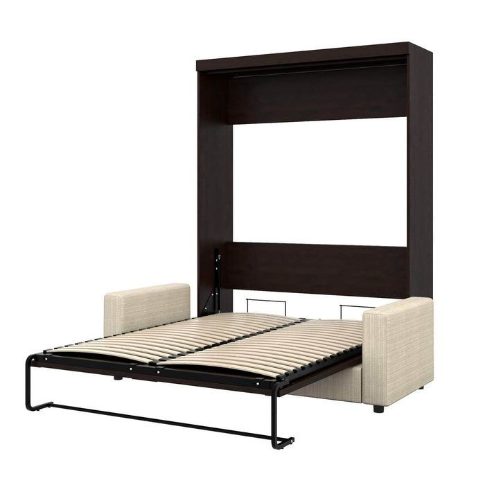 Modubox Murphy Wall Bed Chocolate Pur Queen Murphy Wall Bed and a Sofa - Available in 2 Colors