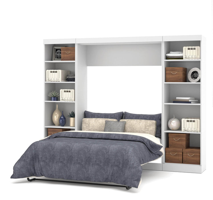 Modubox Murphy Wall Bed Pur Full Murphy Bed with 2 Storage Units (109W) - Available in 3 Colors