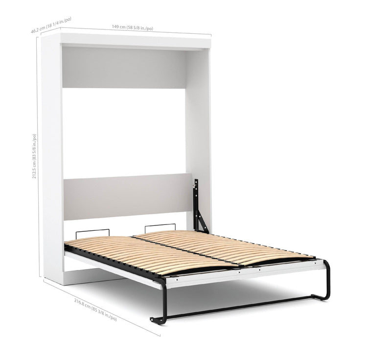 Modubox Murphy Wall Bed Pur Full Murphy Bed with 2 Storage Units (109W) - Available in 3 Colors