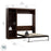 Modubox Murphy Wall Bed Pur Full Murphy Full Bed with Storage Unit (84W) - Available in 3 Colors