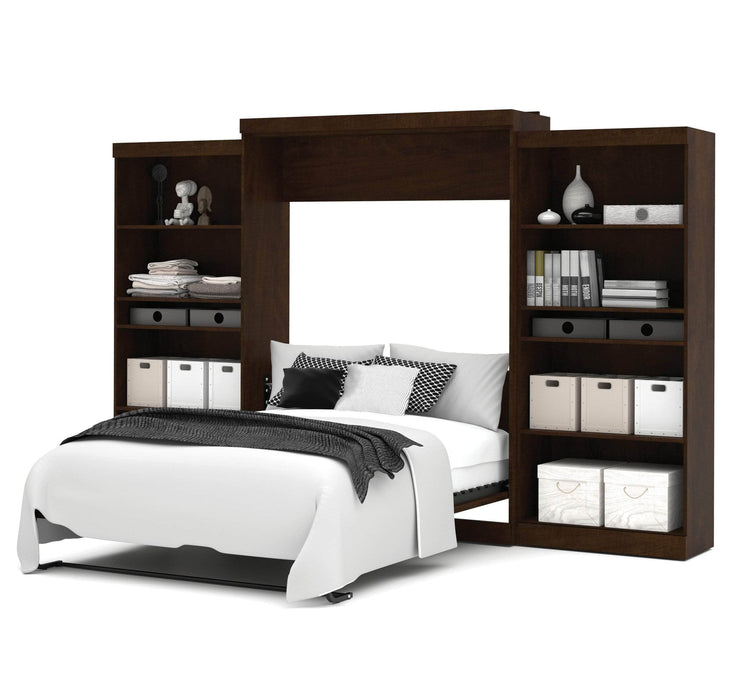 Modubox Murphy Wall Bed Pur Queen Murphy Wall Bed and 2 Storage Units (136”) - Available in 2 Colors