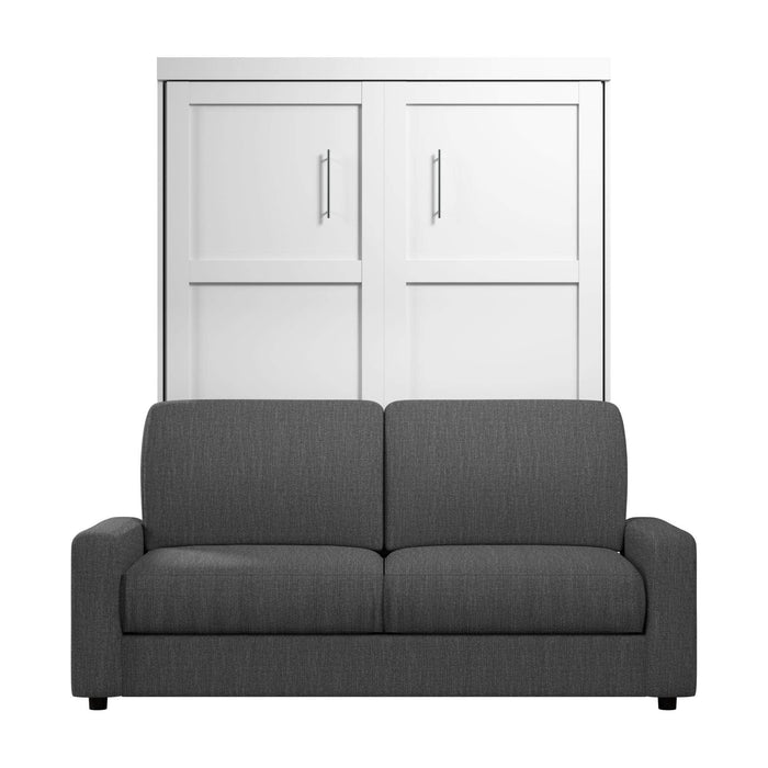 Modubox Murphy Wall Bed Pur Queen Murphy Wall Bed and a Sofa - Available in 2 Colors