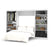 Modubox Murphy Wall Bed White Pur Full Murphy Wall Bed and 2 Storage Units (131”) - Available in 2 Colors
