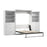 Modubox Murphy Wall Bed White Pur Queen Murphy Wall Bed and 2 Storage Units with Drawers (136”) - Available in 2 Colors