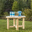 Modubox Patio Coffee Table Natural Cedar Outdoor Cedar White Cedar Round Coffee Table - Natural Cedar