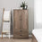 Modubox Sonoma Bedroom Drifted Gray Sonoma 2 Door Armoire - Multiple Options Available