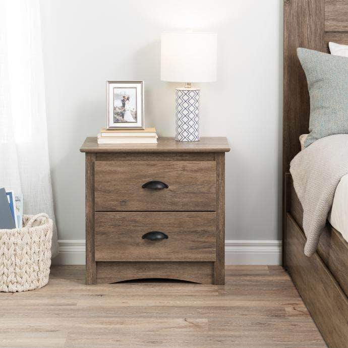 Modubox Sonoma Bedroom Drifted Gray Sonoma 2 Drawer Nightstand - Multiple Options Available